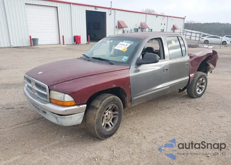 2001 Dodge Dakota Slt/Sport из США, поврежденный, VIN 1B7HL2AX01S344418